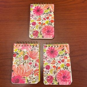 3 Mini Spiral Kate Spade Notebook